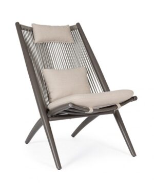 BIZZOTTO Zahradní křeslo ALOHA hnědé