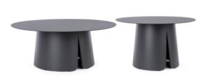 BIZZOTTO Set konferenčních stolků BRYAN antracit