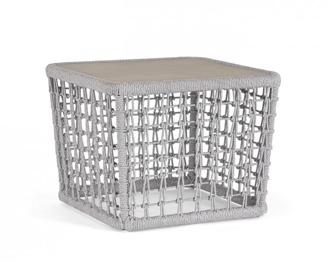 BIZZOTTO Zahradní konferenční stolek KOLLAR šedý