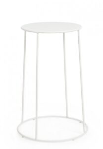 BIZZOTTO Kulatý konferenční stolek AUSTIN bílý ø35 cm