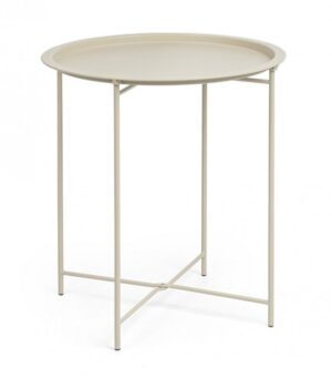 BIZZOTTO Kulatý konferenční stolek AUSTIN krémový ø46 cm