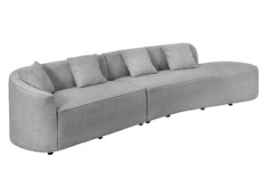 Invicta Třímístná pohovka ATELIER šedá 330 cm