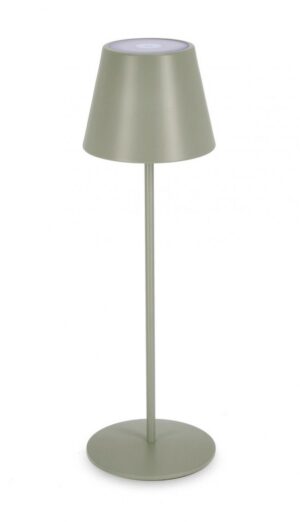 BIZZOTTO Zahradní stojací LED lampa ETNA 38 cm šedozelená