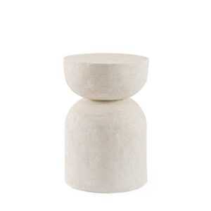 BIZZOTTO Odkládací stolek ALBIN bílý ø31 cm