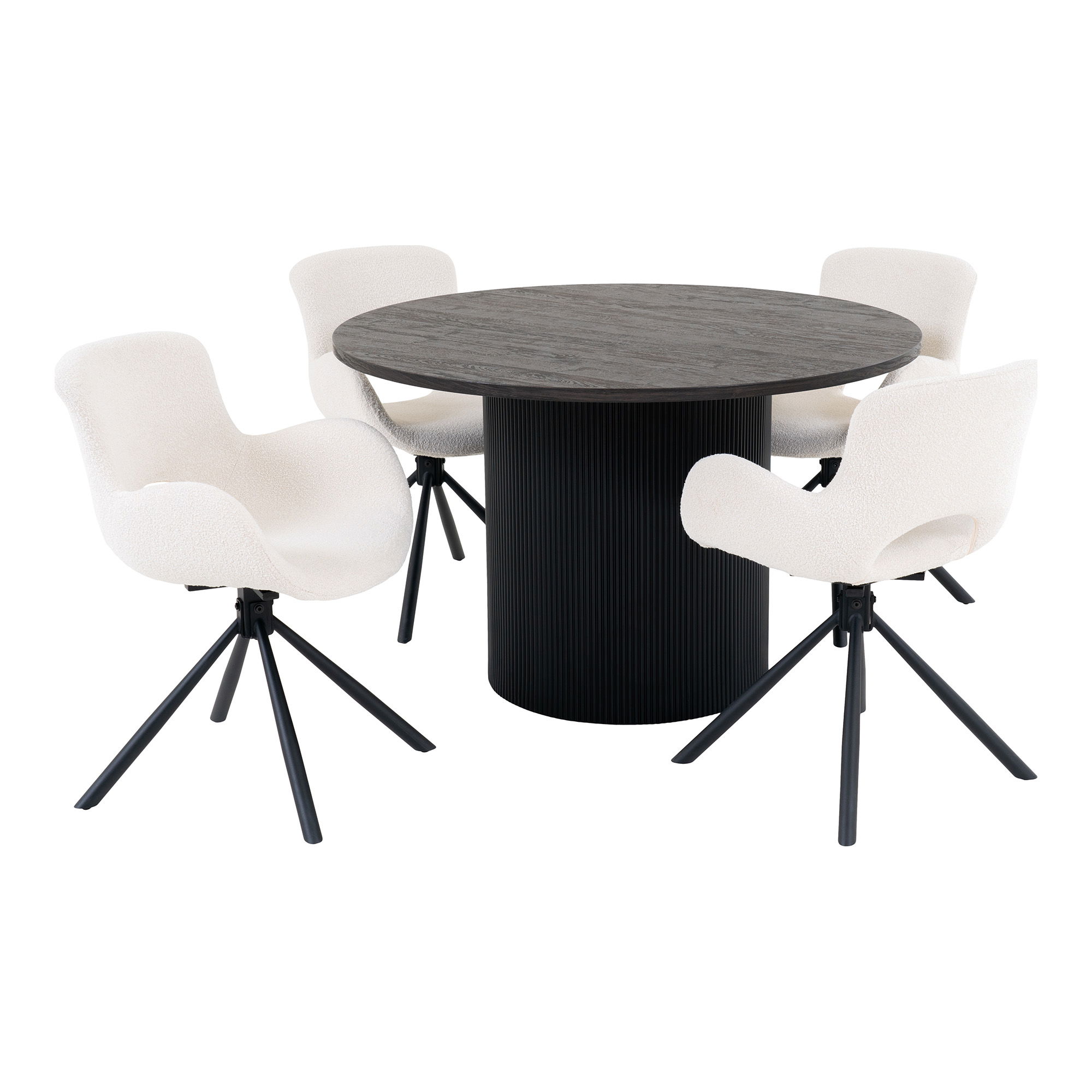 Boavista and Amorim Dining Set - Dining Table and 4 Dining Chairs