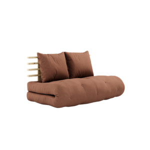 KARUP DESIGN Rozkládací pohovka SHIN cihlově hnědá 140 cm