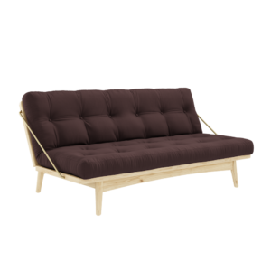KARUP DESIGN Rozkládací pohovka FOLK tmavě hnědá 196 cm