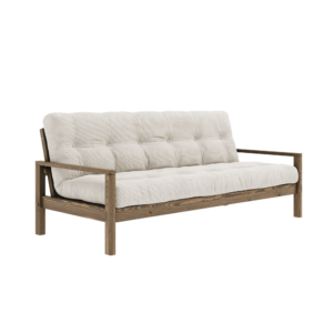 KARUP DESIGN Dřevěná rozkládací pohovka KNOB krémová 205 cm