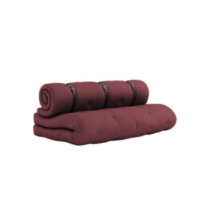 KARUP Rozkládací dvoumístná pohovka BUCKLE UP OUT bordó 140 cm