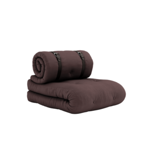 KARUP Rozkládací zahradní křeslo BUCKLE UP OUT hnědé