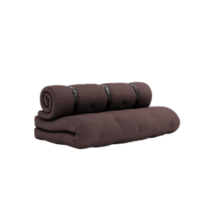 KARUP Rozkládací dvoumístná pohovka BUCKLE UP OUT hnědá 140 cm