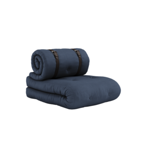 KARUP Rozkládací zahradní křeslo BUCKLE UP OUT námořnicky modré