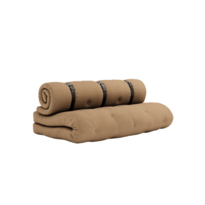 KARUP Rozkládací dvoumístná pohovka BUCKLE UP OUT mocca 140 cm