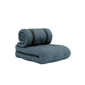 KARUP Rozkládací zahradní křeslo BUCKLE UP OUT petrolejově modré