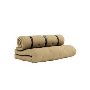 KARUP Rozkládací dvoumístná pohovka BUCKLE UP OUT hořčicová 140 cm