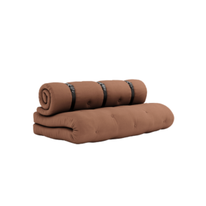 KARUP Rozkládací dvoumístná pohovka BUCKLE UP OUT světle hnědá 140 cm