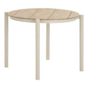 House Nordic Zahradní jídelní stůl ABELA béžový ø90 cm