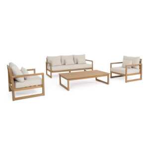 BIZZOTTO Zahradní set pohovky a 2 křesel ADRIAN akácie