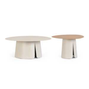 BIZZOTTO Set konferenčních stolků HAYDEN světlý