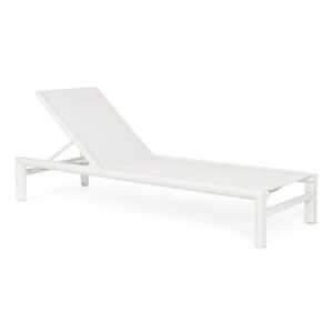 BIZZOTTO Hliníkové venkovní lehátko SKIPPER bílé