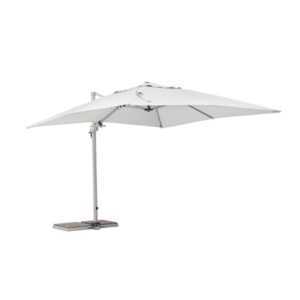 BIZZOTTO Slunečník SARAGOZZA 3x3m světle šedý