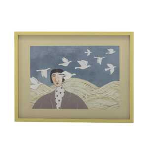 BLOOMINGVILLE Obraz s rámem FLYVIELLE vícebarevný 62x47 cm