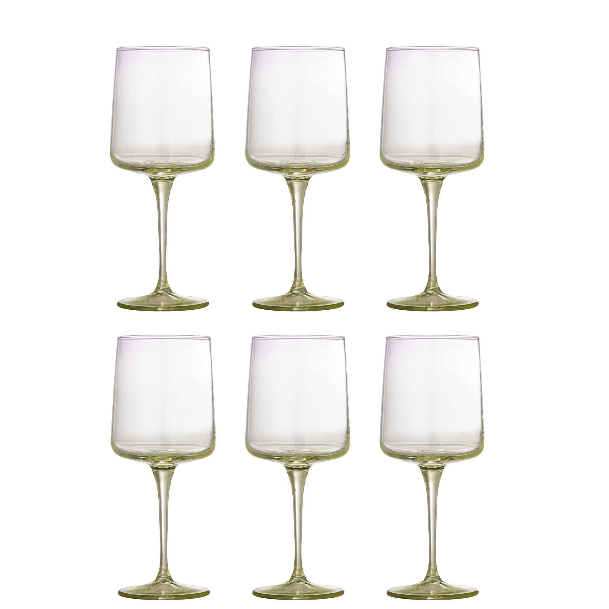 BLOOMINGVILLE Sada 6 sklenic na víno LUCIANA vícebarevná 430 ml