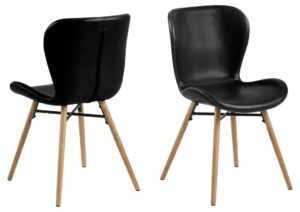 ACTONA GROUP Jídelní židle BATILDA černá PU retro